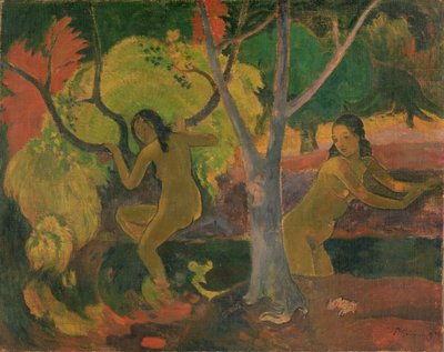 Baden in Tahiti, 1897 door Paul Gauguin